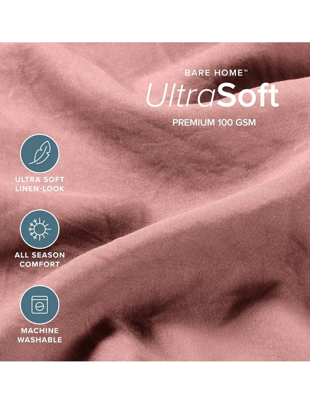 Breathable Full Sheet Set - Luxury 1800 Ultra-Soft Stonewashed Microfiber